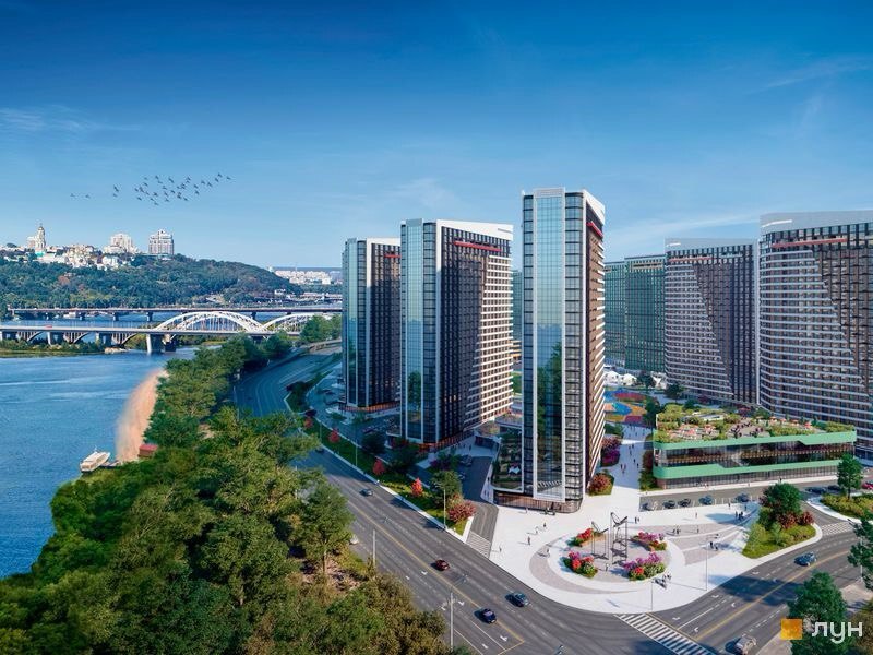 видова двокімнатна квартира в новобудові