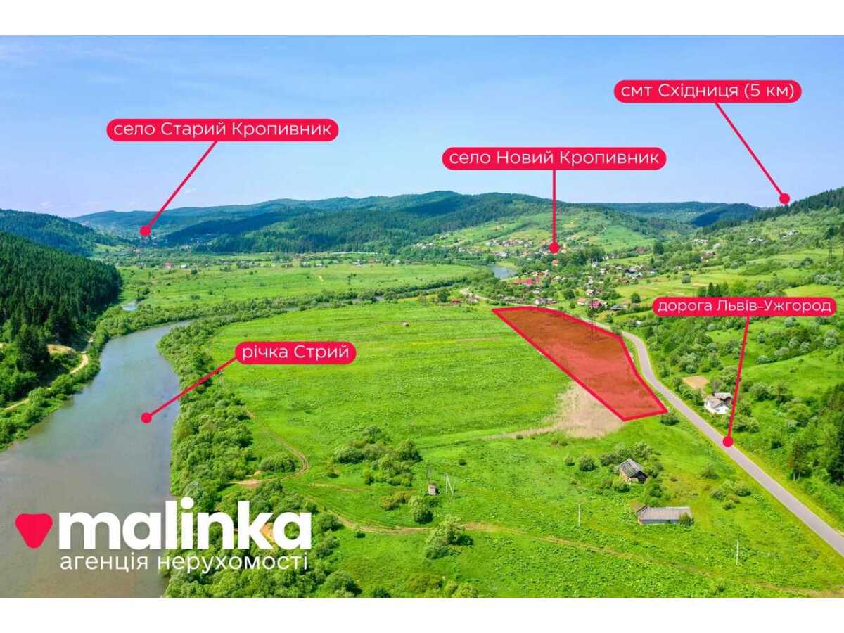 Продам  землю с/г призначення Дрогобицький, Новий Кропивник, Львівська. 