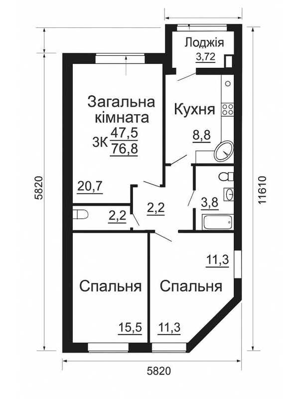 Продам 3-к квартиру Бучанський, Софіївська Борщагівка, Відпочинку, 3. 