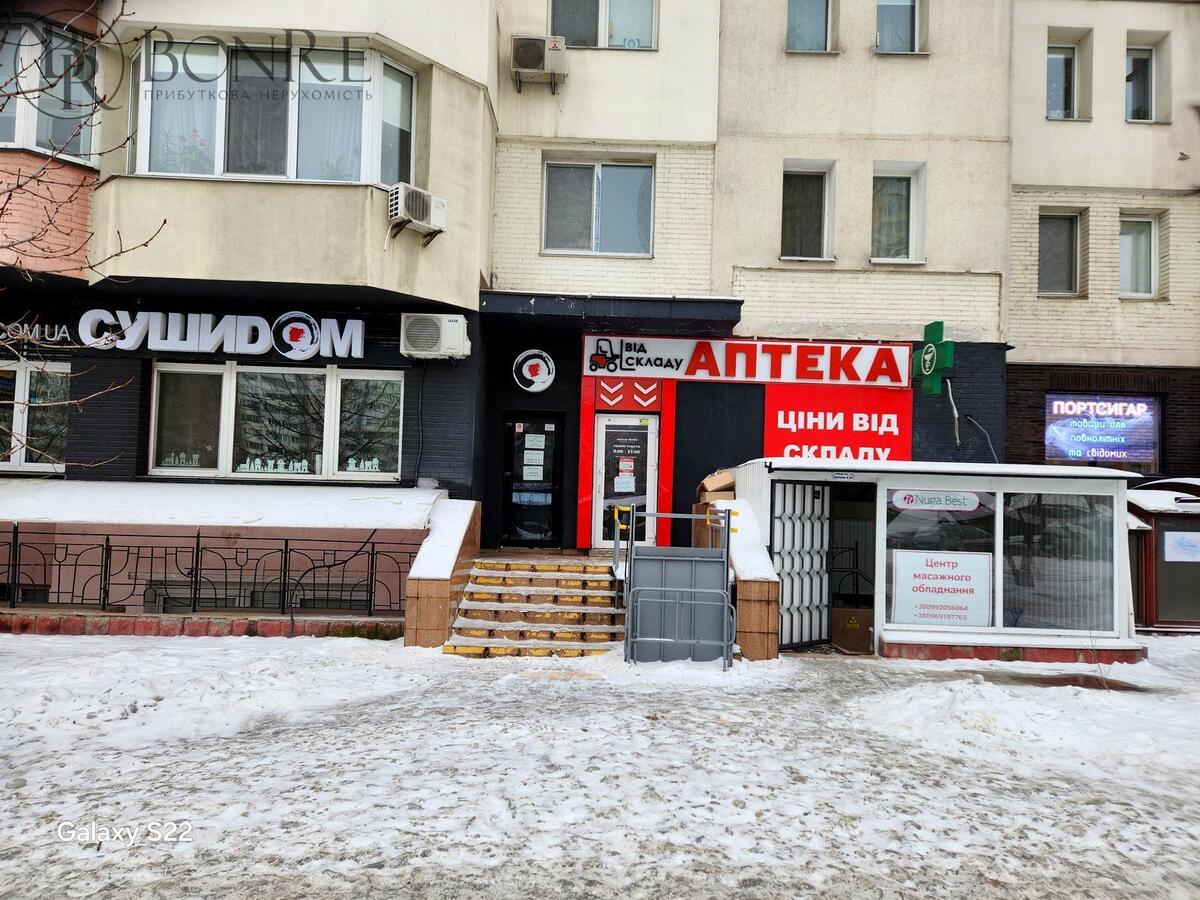 Оренда, Торгове, Фасад, Княжий Затон, 75м2.