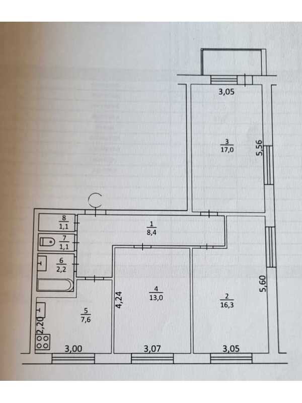 Продам 3-к квартиру Київ, Дніпровський, просп. Романа Шухевича, 22А. 