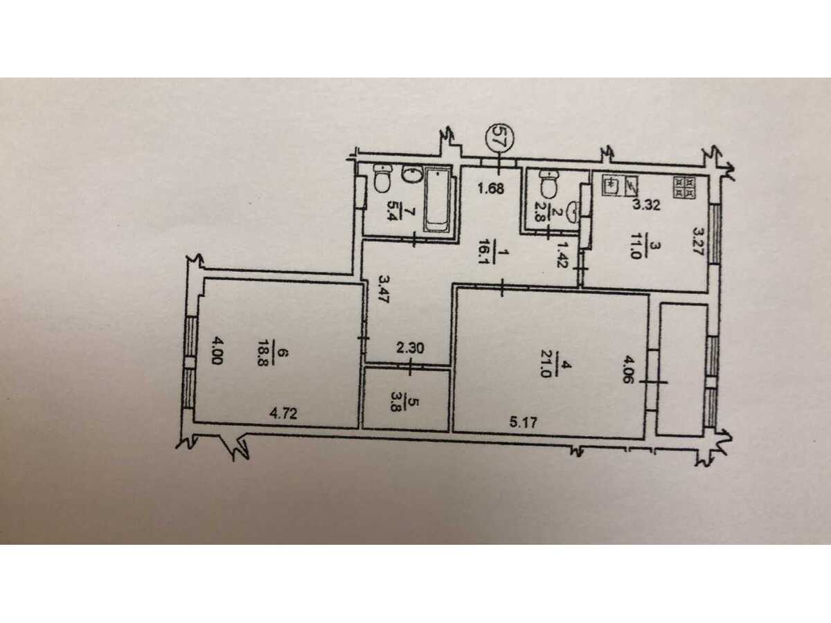 Продам 2-к квартиру Київ, Печерський, вул. Шота Руставелі, 44. 